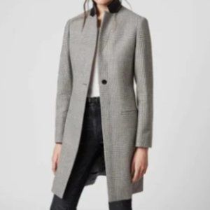 AllSaints Leni Check Coat US Size 4 (UK 6, EU 36)